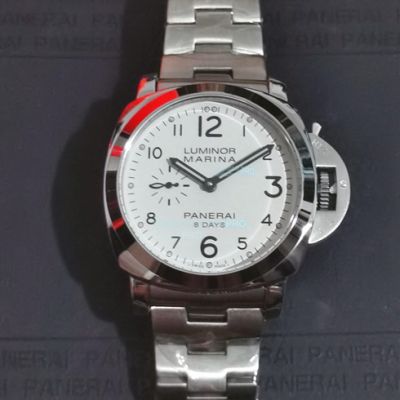 Replica Panerai Luminor Marina PAM00563 White Dial Steel Case Watch 44MM